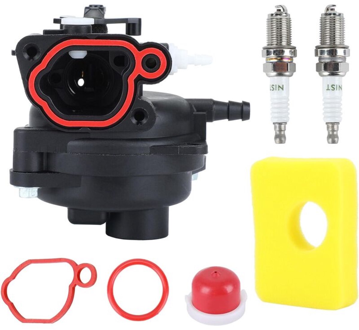 Carburateurrevisiesets geschikt voor BS-serie 300E, 450E, 125cc en 140cc motoren, 595656, 591979, 593261 en 799583, onderdeelnummers 08p502, 8p502 en 09p602. Ook reserveonderdelen geschikt voor grasmaaiers inbegrepen.
