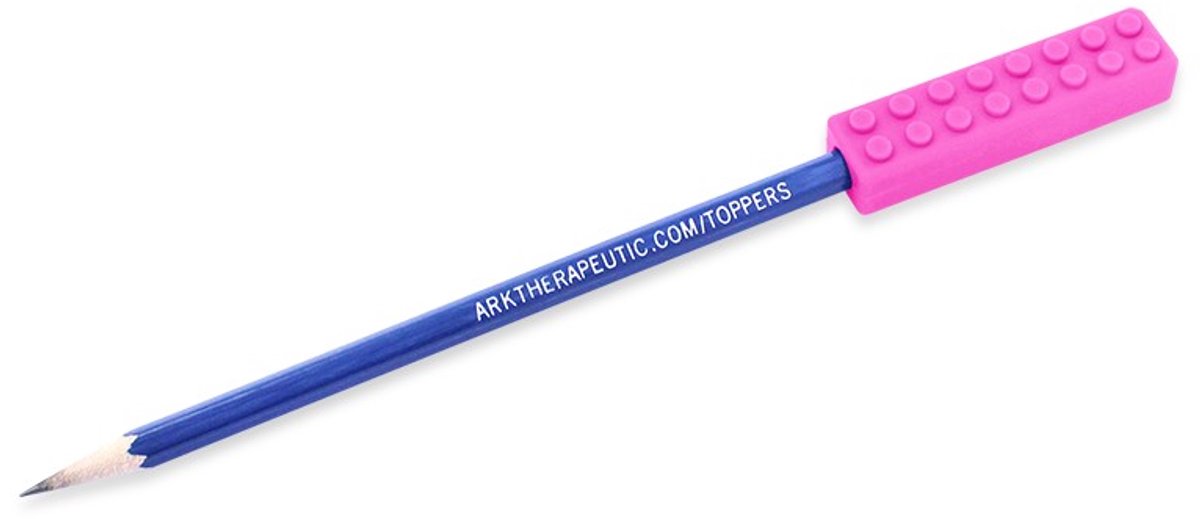 ARK Therapeutic kauwbare potloodtopper sensorisch speelgoed Hot Pink XT.
