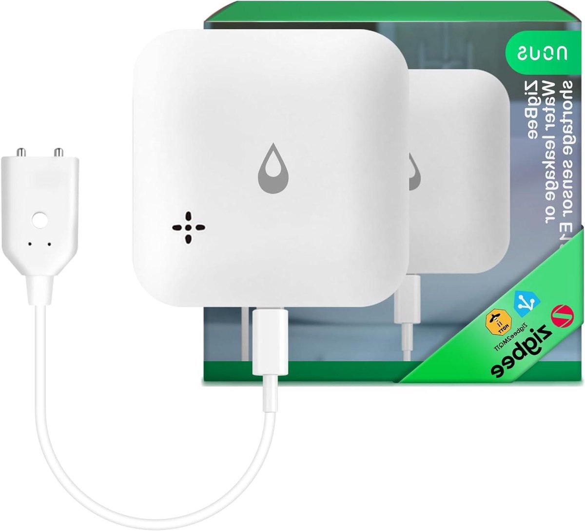 Water Sensor - Lekdetector - Wateroverlast Voorkomen - 80dB Alarm App Melding - IP66 Waterdicht - Wit