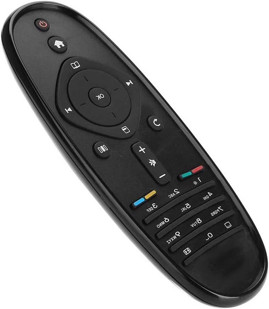 Vervangende afstandsbediening voor diverse TV-modellen, geschikt voor CRP606/01 en meer, Zwart