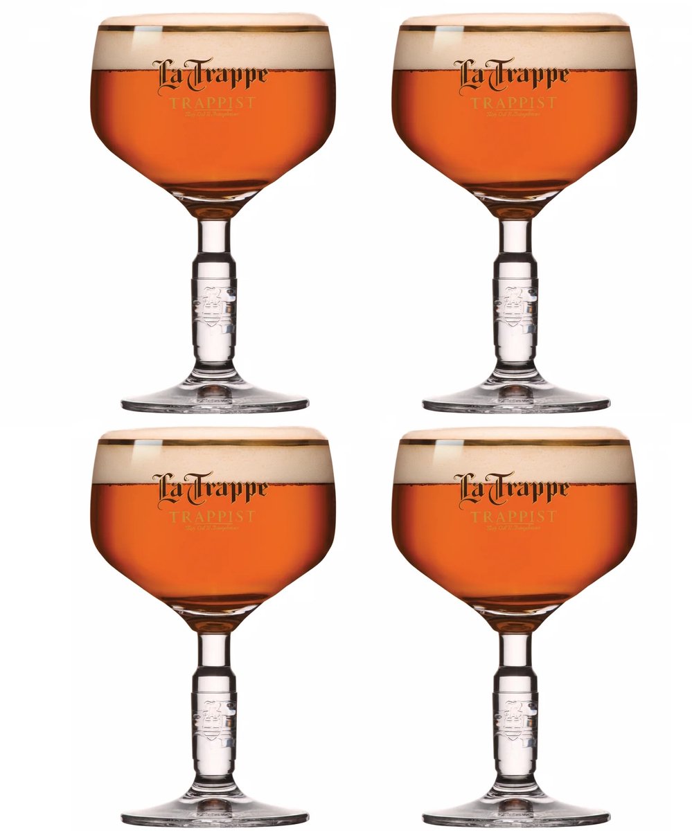 La Trappe Bierglazen 250 ml - 4 stuks