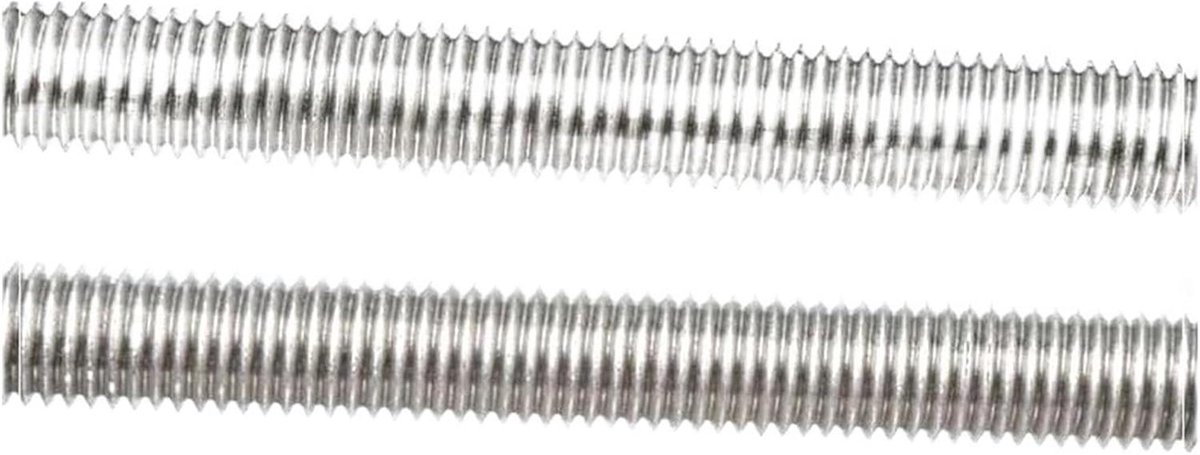 Draadstang M10 - Schroefdraadstang Volledige draad - Bevestigen van assemblages - Roestvrij staal 304 - M10 x 250mm - Zilverkleurig