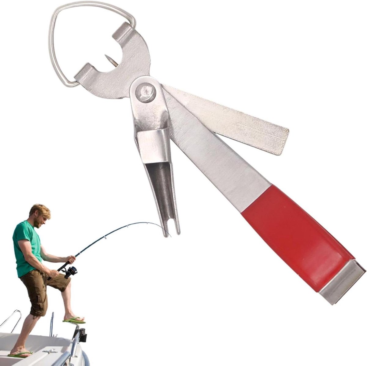 Vliegviskabel Snijder - Vislijn Clipper - Vissen Benodigdheden - 4-in-1 Multifunctioneel - 12 x 5 x 4 cm