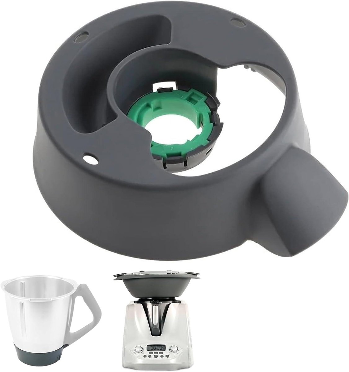 Mixer Onderdeel - Bodem Stuk - Keuken Gebruik - Vaatwasserbestendig - 16 cm - Zwart