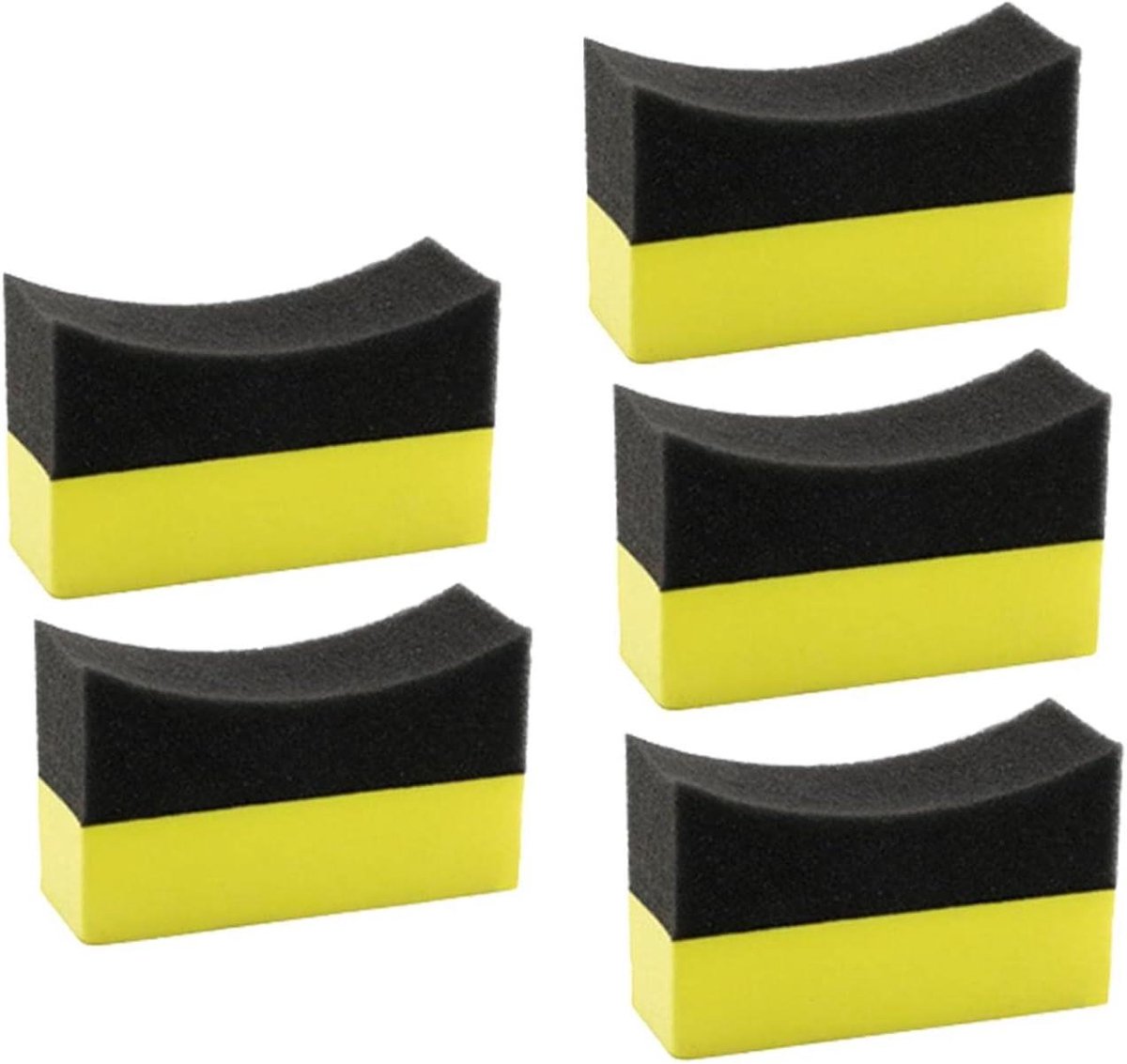 Autobandspons - Velgen spons - Auto poetsen - Dubbelzijdig - 10 x 6 x 4 cm - Niet gespecificeerd