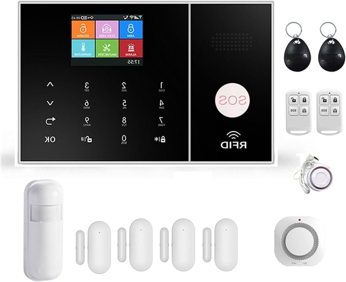 Draadloos Alarmsysteem - Beveiligingssysteem Huis - Huis Beveiligen - APP Afstandsbediening - 50 Gram - Zwart