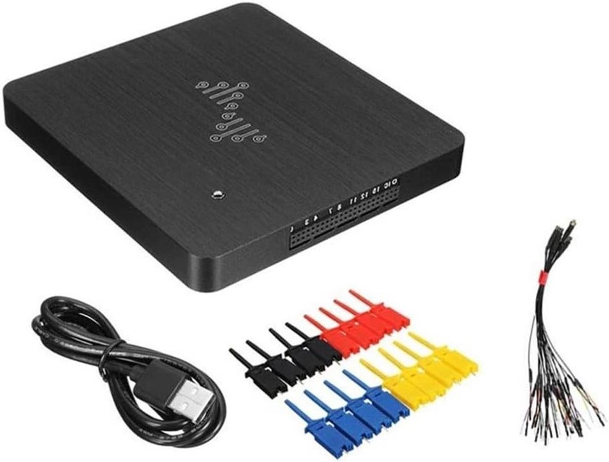 Logica Analyzer - Digitale Signaal Analysator - Elektronische Tests - 16 Kanalen 400MHz - 256MB SDRAM - Zwart