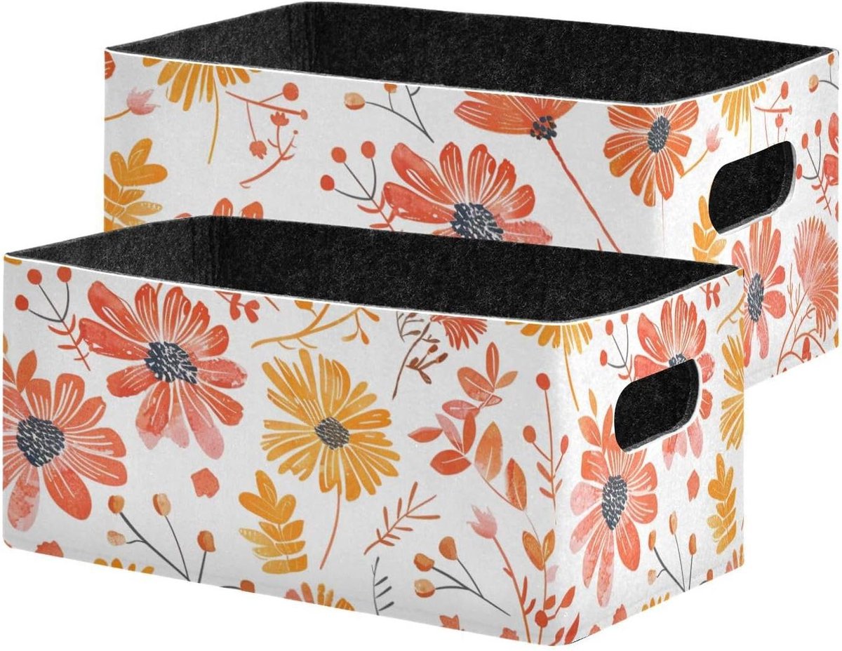 Opvouwbare Vilt Manden - Opbergbakken Kratten - Ruimte Besparen - Tweekleurig Vilt Materiaal - 254 x 17 x 107 cm