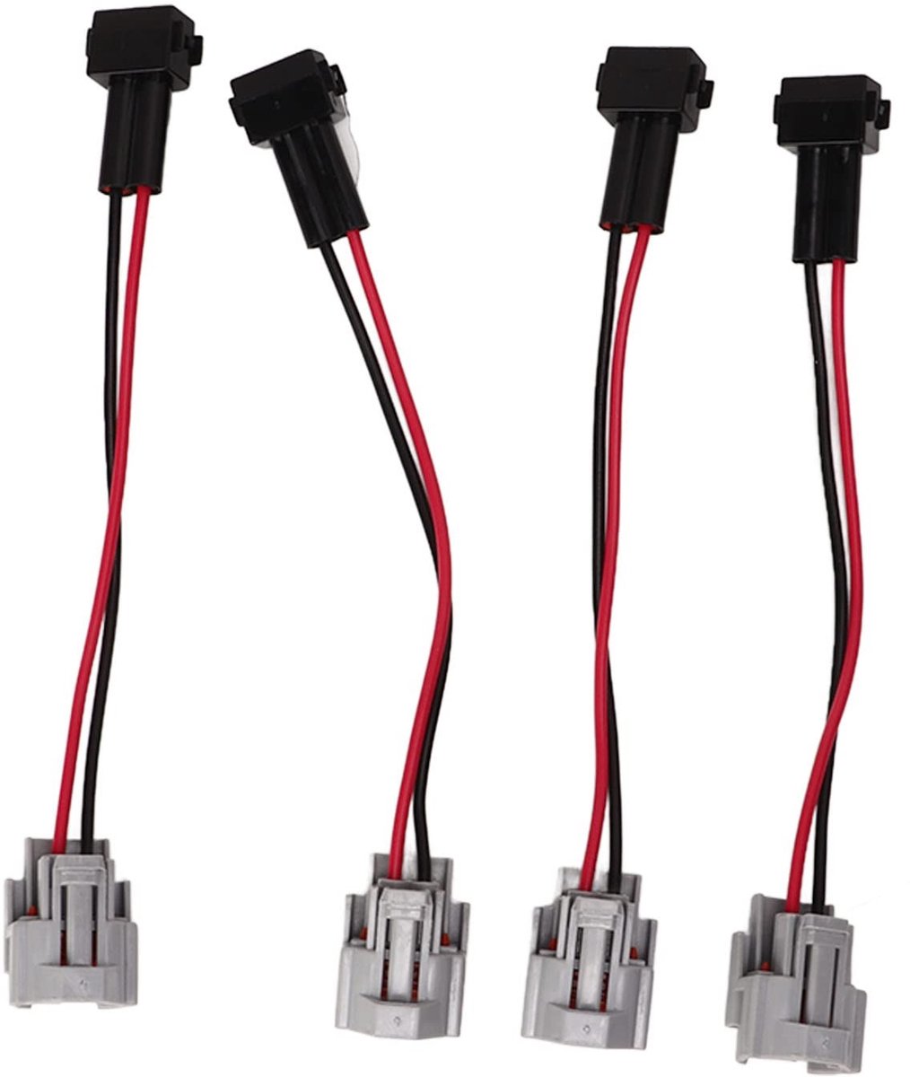 ONF3 - Fuel Injector Harness Adapter - Denso naar EV1 - 4 Stuks verpakking - Geschikt voor Civci K20 K24 - Betrouwbare verbinding - Hoogwaardige...