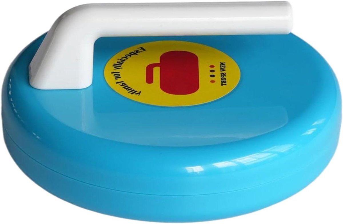 Curling Spel Set - Tafelcurling Speelgoed - Vrijetijdssport Binnen - Draagbaar Compact Ontwerp - 14 x 14 x 0.1 cm