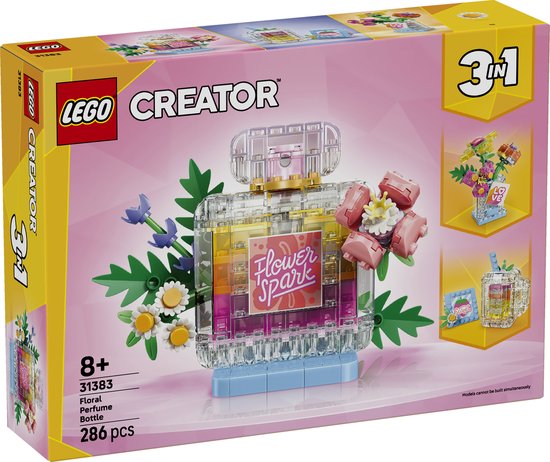 LEGO Creator 3in1 Parfumfles met Bloemen Speelgoed voor Kinderen en Kinderkamer Decoratie 31383