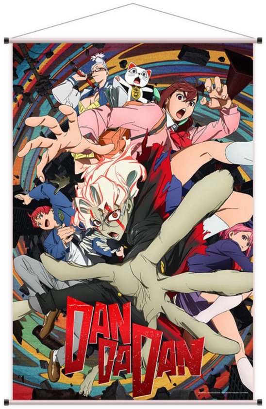 Sakami Merchandise Dandadan Wallscroll Okarun & Friends 60 x 90 cm Poster & Wallscrolls