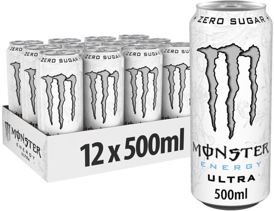 Tray Monster Energy Ultra White - 12x50cl
