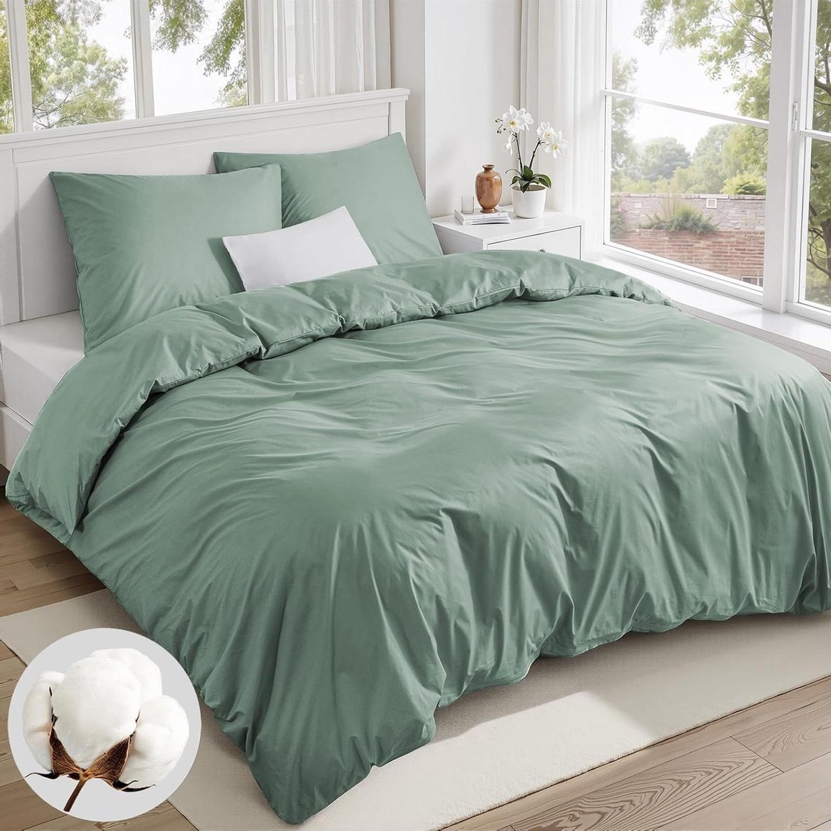 Dekbedovertrekset - Beddengoed set - Comfortabel slapen - Hypoallergeen materiaal - 220x24