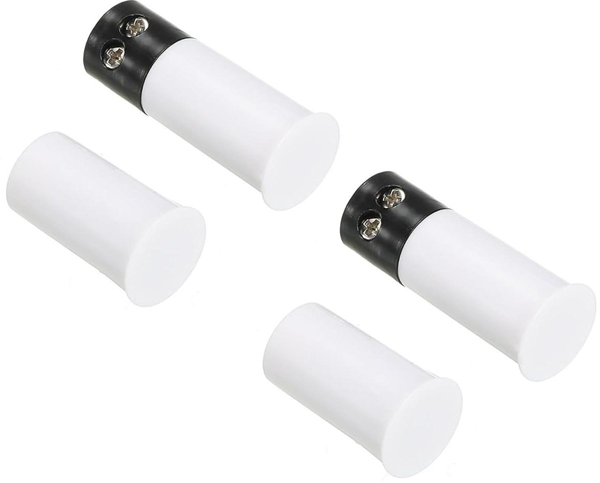 Magnetische schakelaar - Deursensor contact - Beveiliging huis - Verzonken montage - 2 stuks - Wit zwart