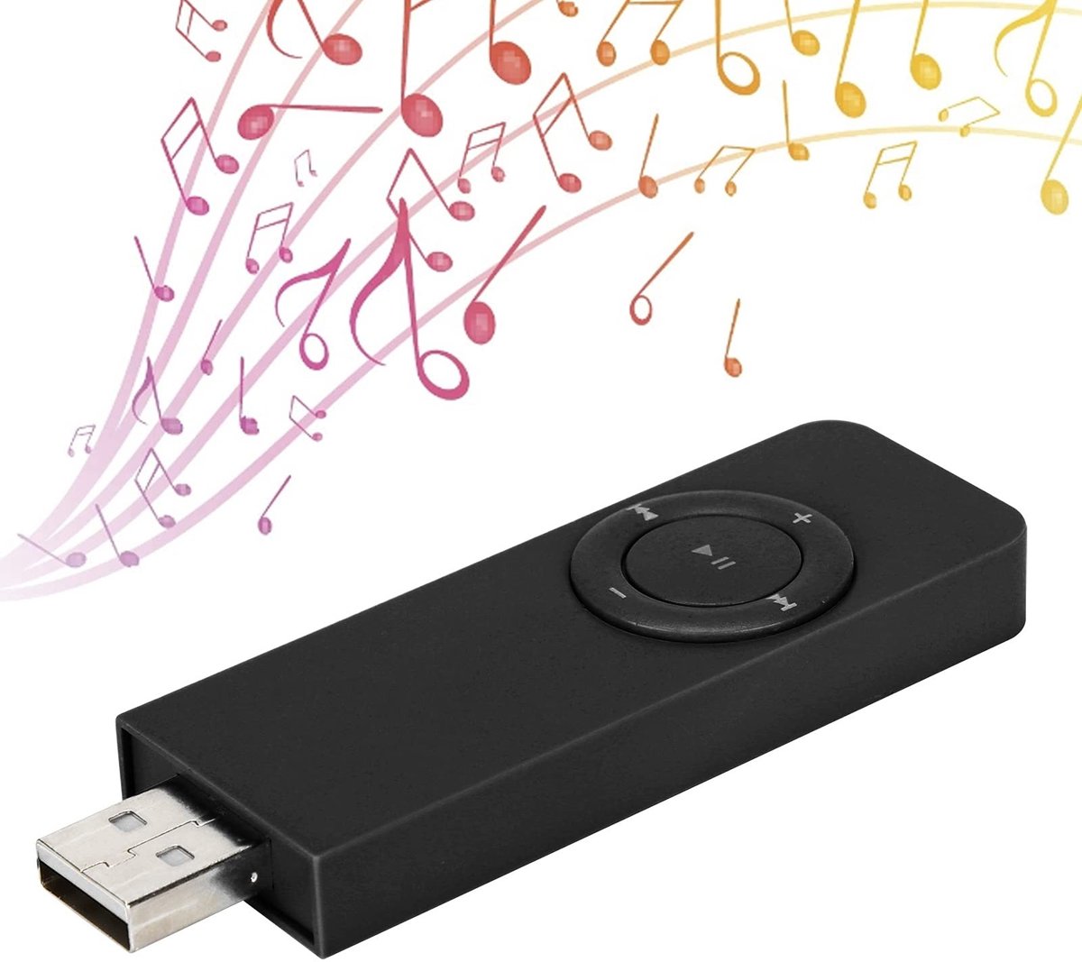 aladdien - Draagbare MP3-speler - HiFi-geluid - 10 uur afspeeltijd - Zwart - Ondersteunt tot 32 GB - Ideaal voor onderweg