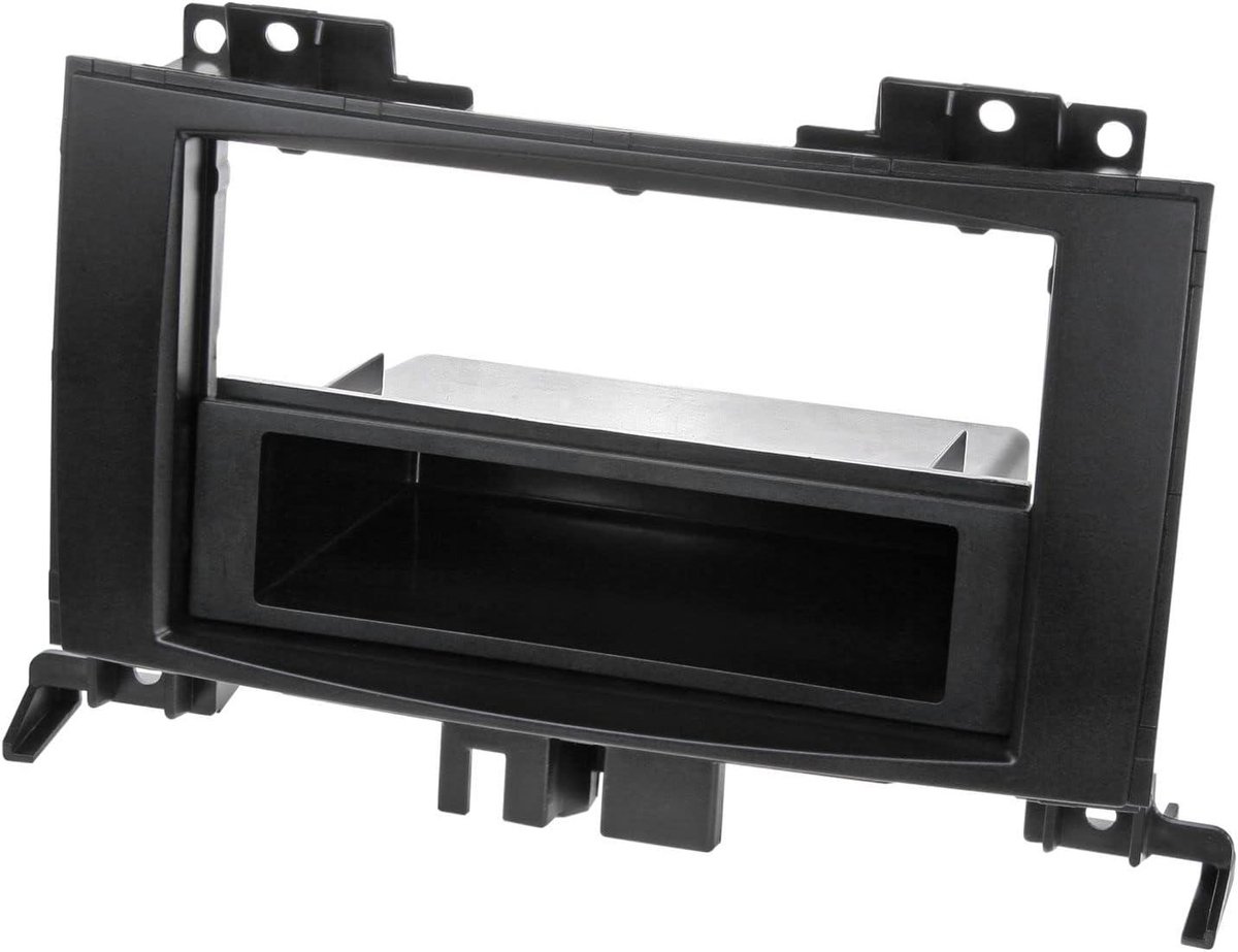 Radio Paneel - Opbergvak - Auto Installatie - Specifiek Model - 1-DIN - Zwart