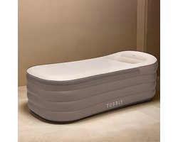 Tubble® Royale Opblaasbaar Bad - Ambient Taupe - 255L - Opvouwbaar Ligbad Volwassenen tot 188cm - Opgezet in 1 Minuut - Badkuip voor Binnen en Buiten - Home Spa - Ijsbad