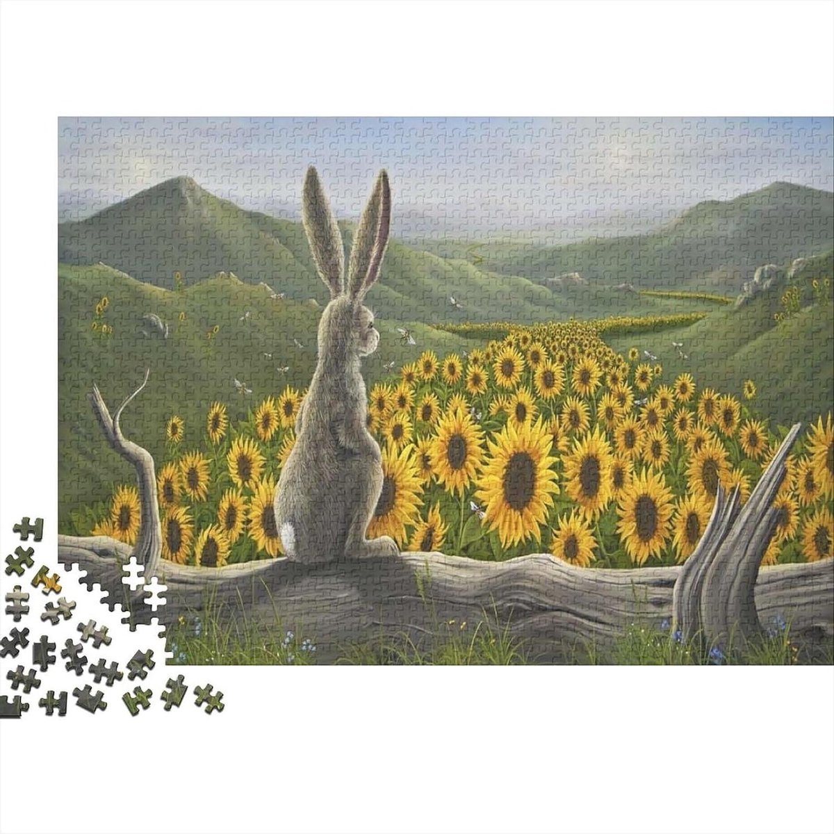 Houten Puzzel - Legpuzzel Puzzelspel - Ontspannen en Concentreren - Unieke Vormen - 75 x 50 cm - Meerdere kleuren