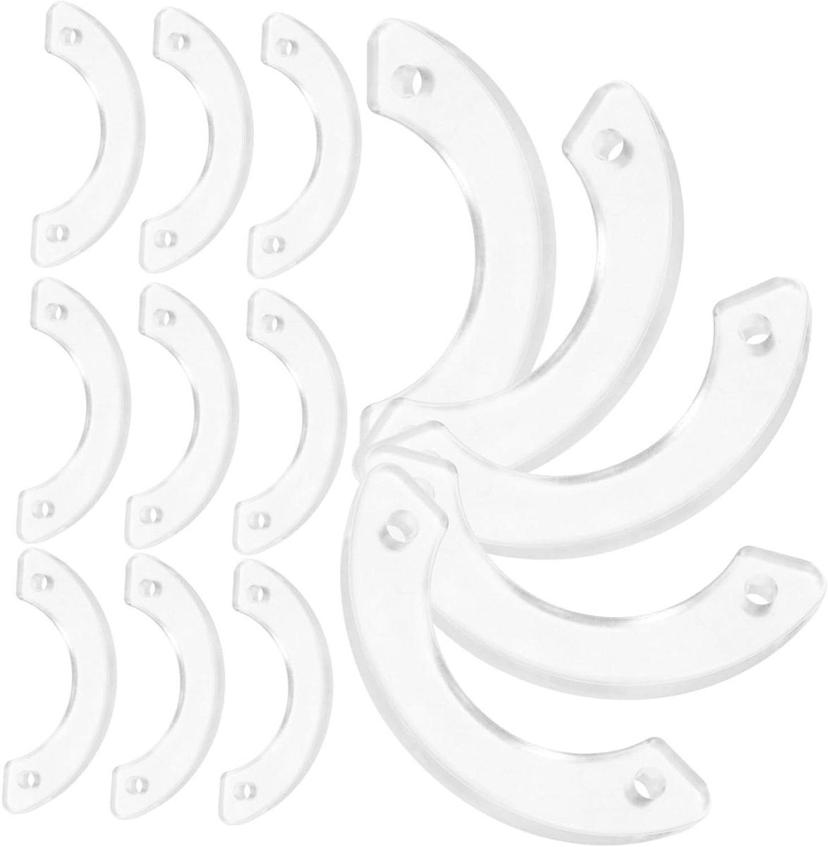 Ladestoppers - Ladegeleiderstoppers Meubelbeschermers - Laden Beveiligen - Eenvoudige Installatie - 5.5 x 1 x 0.5 cm - Wit