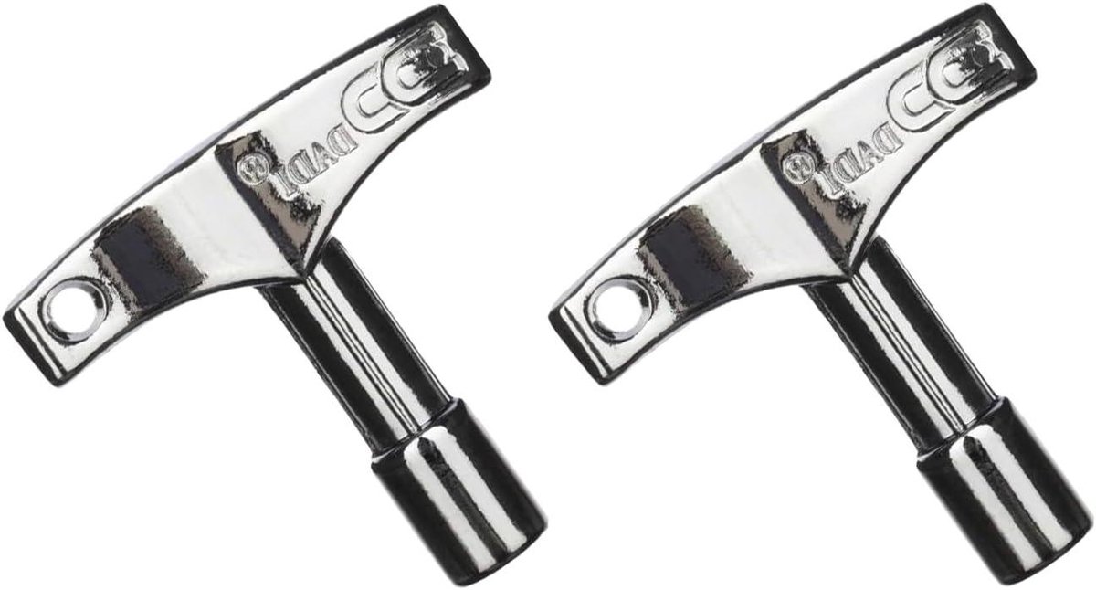 Drumsleutel Set - Stemtool Drum - Drum Stemmen - Ergonomische Handgreep - 2 stuks - Zilver