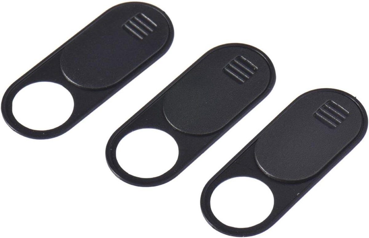 Webcam Covers - Privacy Screen - Digitale Veiligheid - Ultradun Ontwerp - 0.75 mm - Zwart