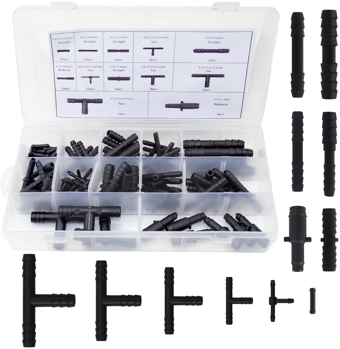 aladdien - Gardena Micro Drip T-stuk - slangaansluitset - veelzijdige aansluitoplossing - 12 maten - irrigatie aansluitset - perfect voor tuindruppe...