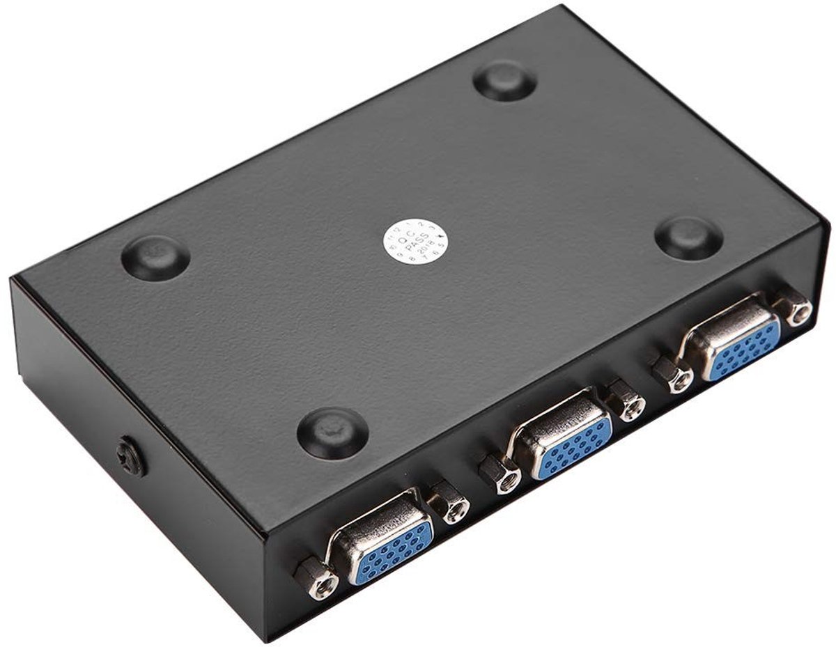 VGA Switch 2 In 1 Uit - VGA Splitter voor Monitor en Projector