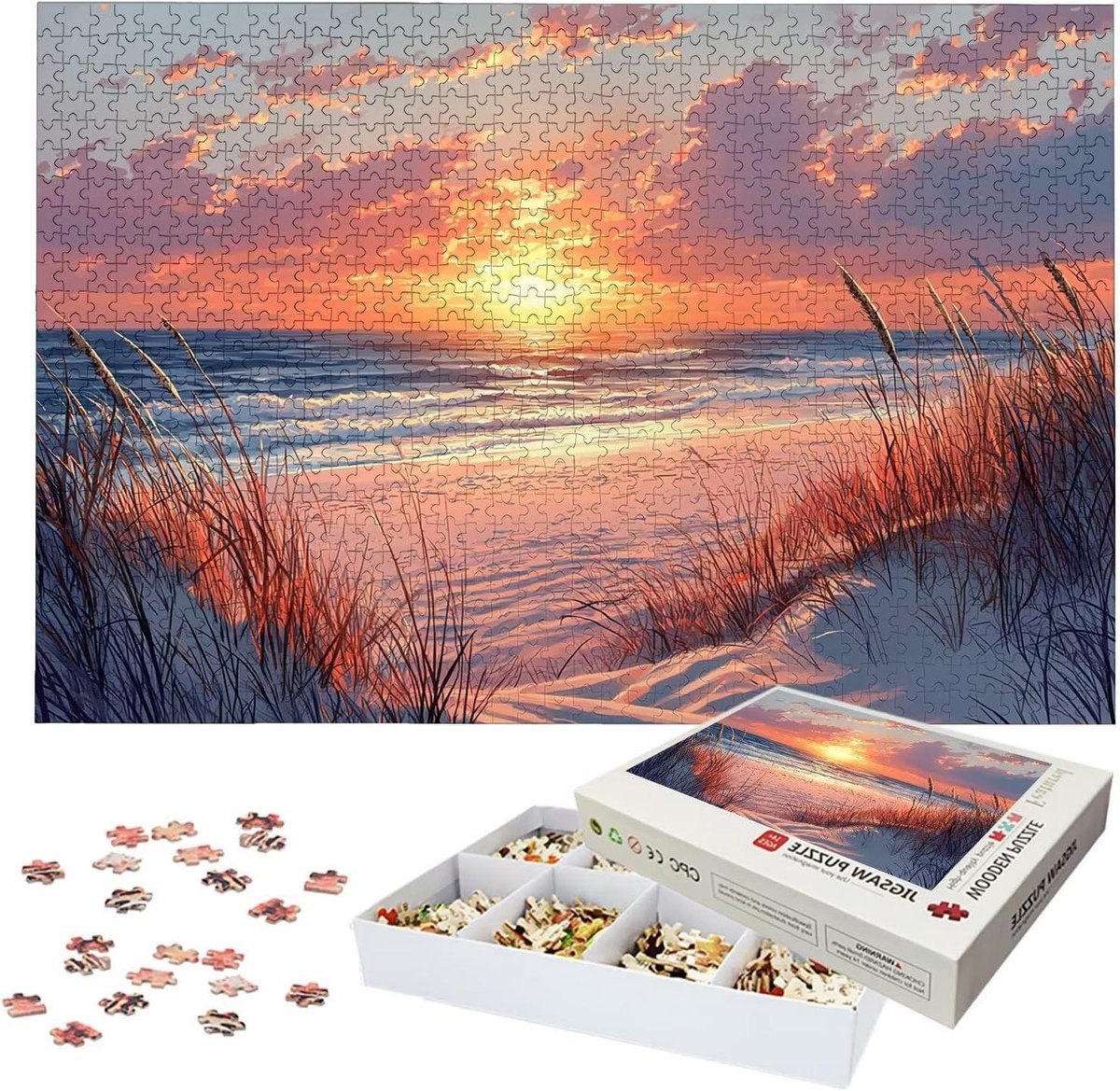 Puzzel 3000 stukjes - Legpuzzel Volwassenen - Ontspannen Thuis - Met Lettermarkering - 122 x 81 cm - Meerkleurig