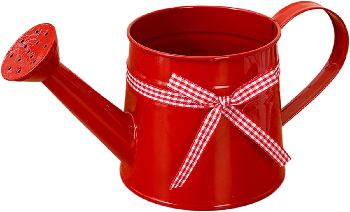 Kleine Gieter - Waterpot Planten - Planten Water Geven - Decoratief Boerderij Stijl - 1 Liter - Rood