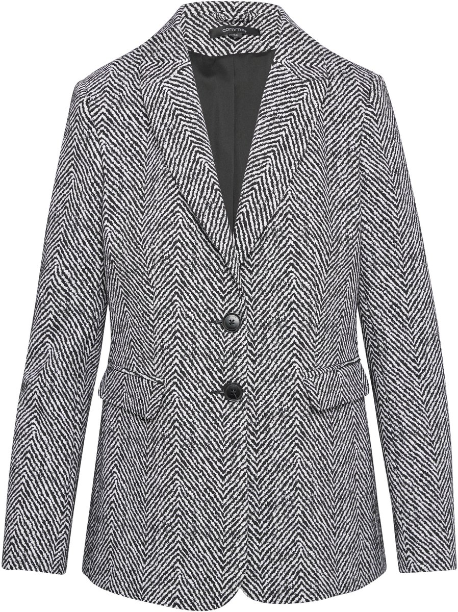 comma - female - Aansluitende jacquard blazer
