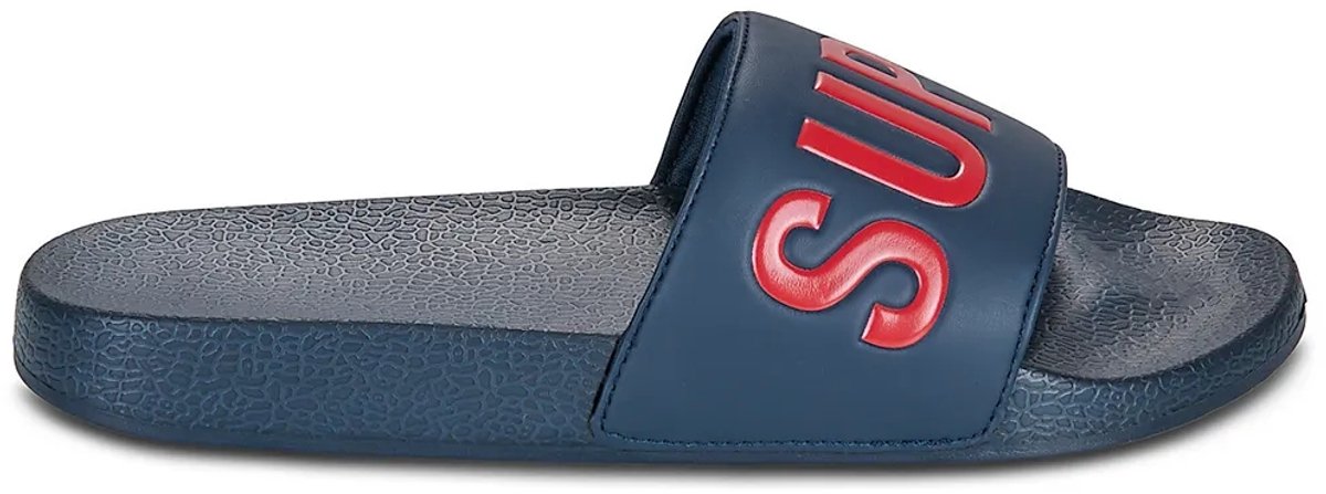 Superdry Superdry Badslippers Heren Slippers Marineblauw