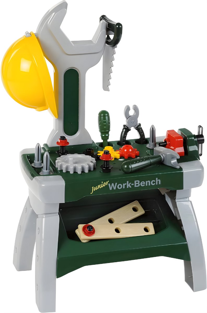 Zyrex® Werkbank Kinderen - Houten Werkbank - Werkbank Little Dutch - Veelkleurig - 49cm x 29cm x 71cm; 1.55 kg