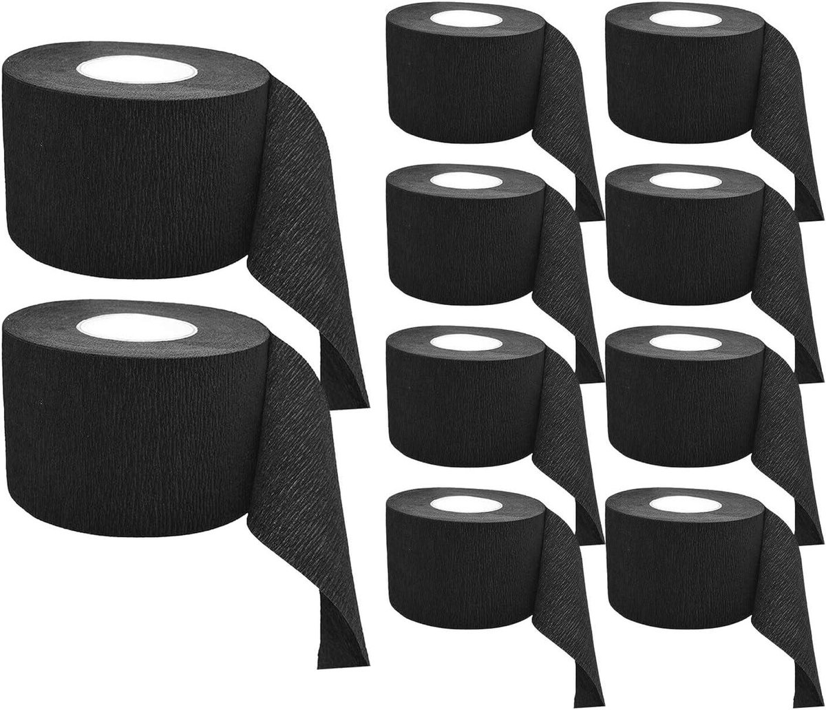 Wegwerp Kapper Nekstrips - Kapperspapier Elastisch - Hygiënisch Werken - Professionele Bescherming - 10 Stuks - Zwart