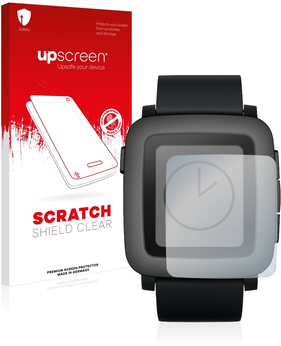 upscreen - Screenprotector voor Pebble Time - Folie Beschermfolie transparant