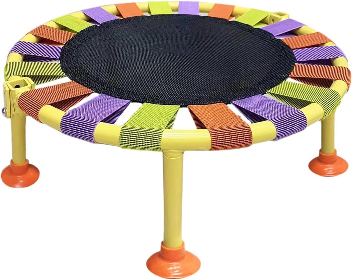 Mini-trampoline - opvouwbaar springbed van PP van 30 cm | Stille mini-trampoline van metaal met opvouwbare fitnesstrampoline en 165 lbs draagkracht om te spelen en te trainen