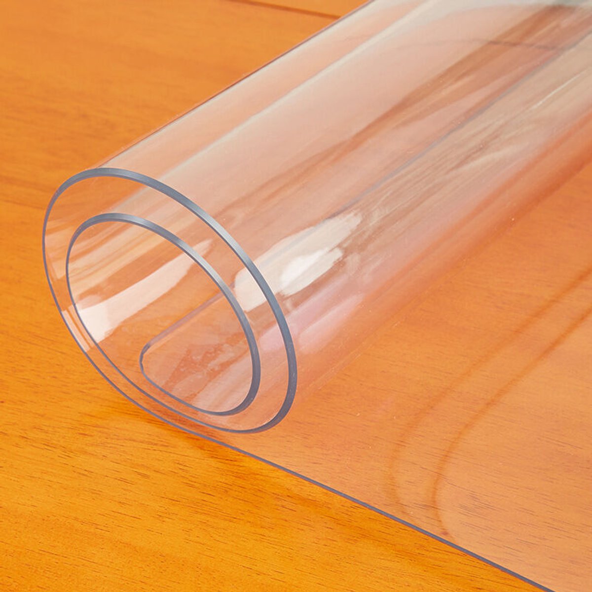 Transparant PVC-tafelkleed, 90 x 160 cm, 1,5 mm dik, wasbaar, geurloos, geschikt voor afgeronde hoeken ter bescherming van het tafelblad.