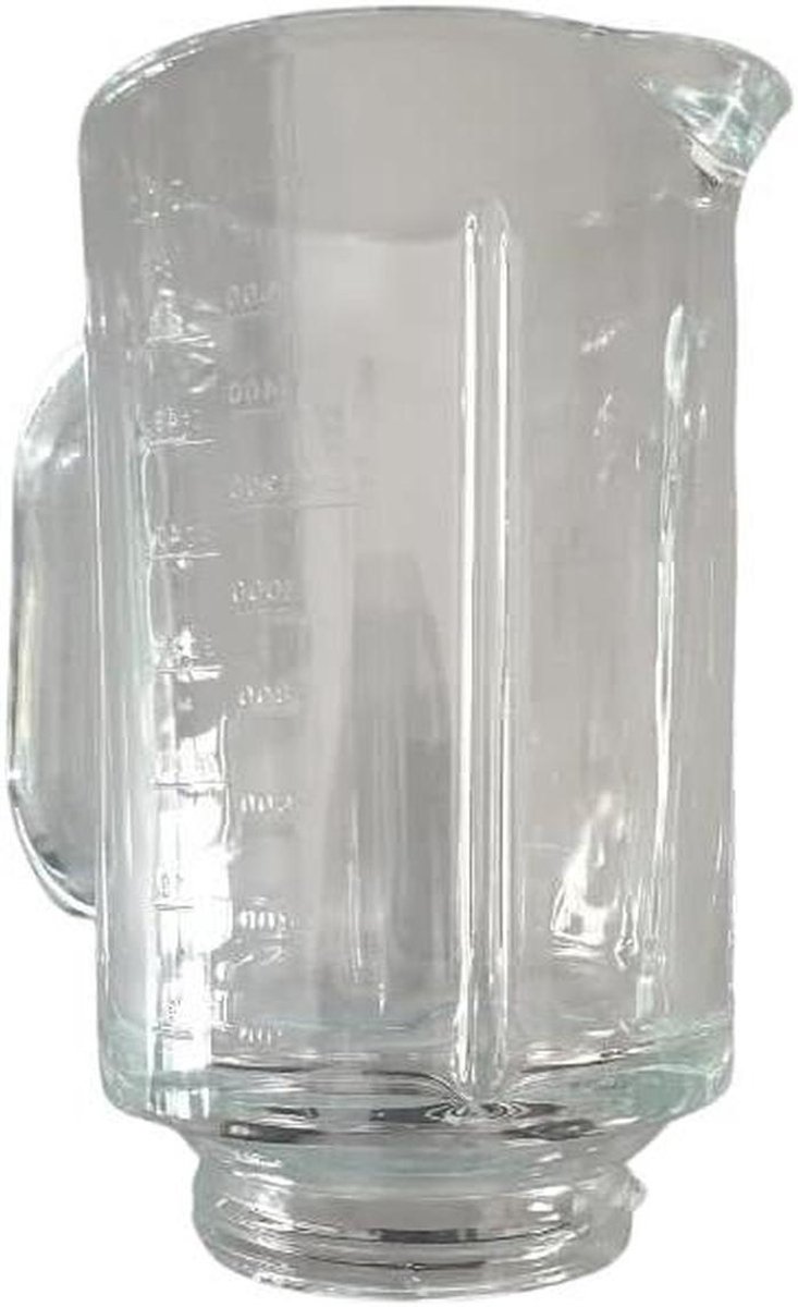 Glazen Blender Bol - Reserveonderdeel Keukenmachine - Keukenvoorbereiding - Spatbeschermingssysteem - 202 Kilogram - Transparant