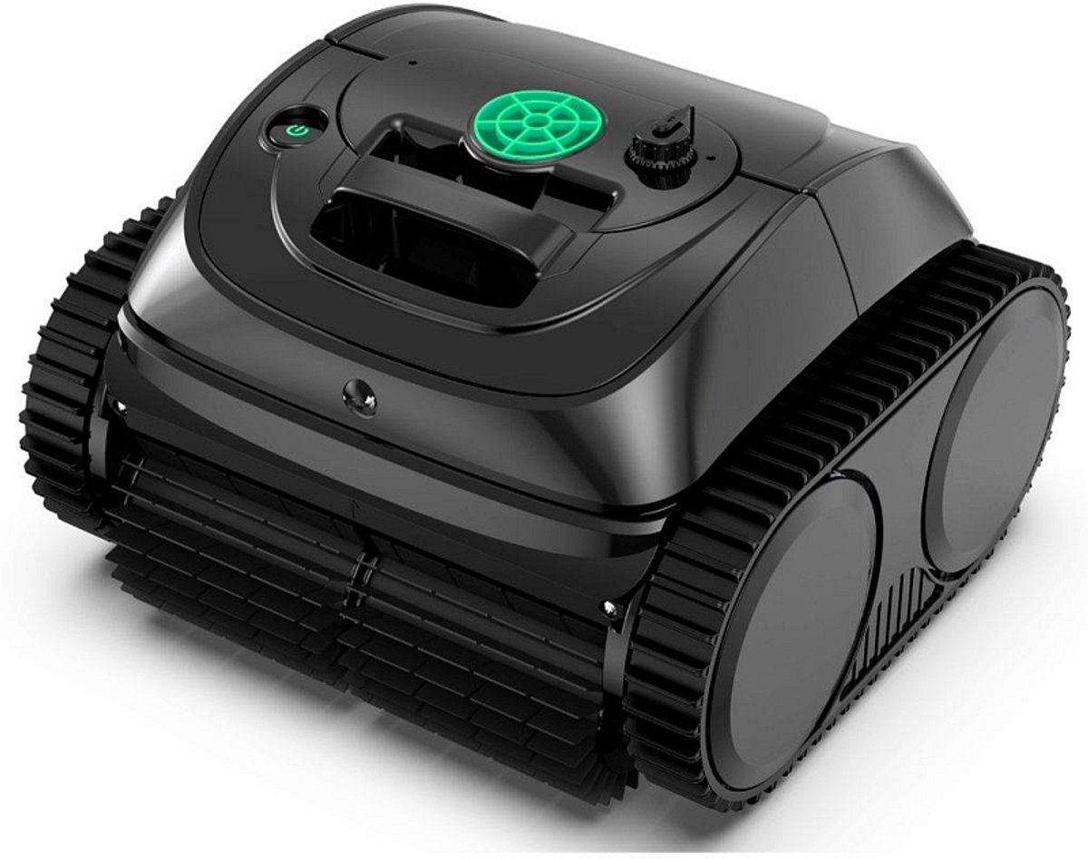 WYBOT C1 Draadloze Zwembadrobot – Robotische Zwembadreiniger met App-Bediening, Bodem-, Wand- en Waterlijnreiniging, Slimme Routeplanning en 150 Min Looptijd voor Zwembaden tot 150 m²