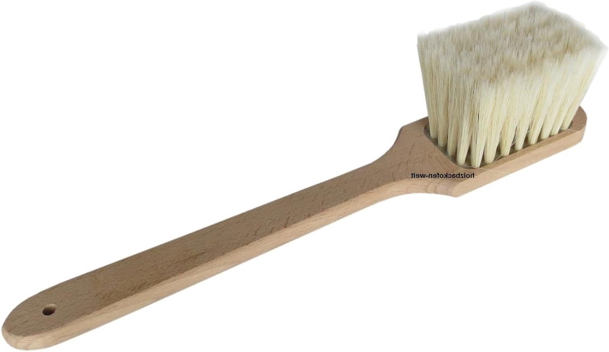Broodveger Hout - Broodkruimel - Aanrecht Schoon - 7 Rijen Borstels - 41.5 cm - Beige