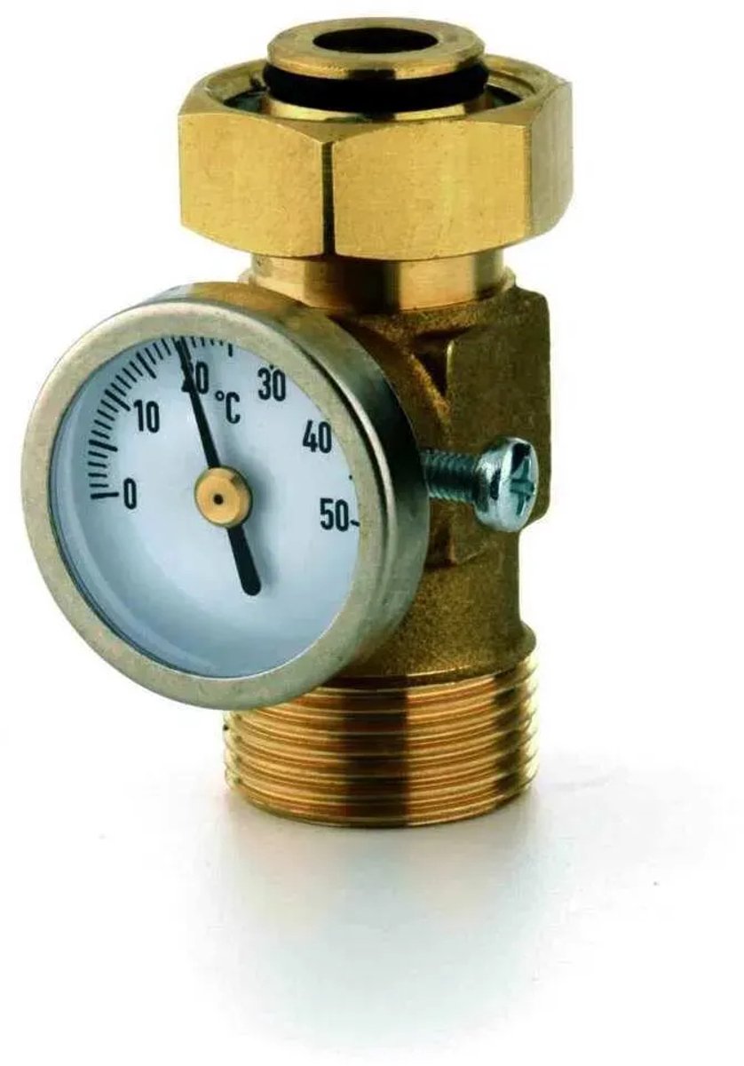 REHAU T-retourthermometer voor montage aan de verwarmingscircuitverdeler, 12400011001