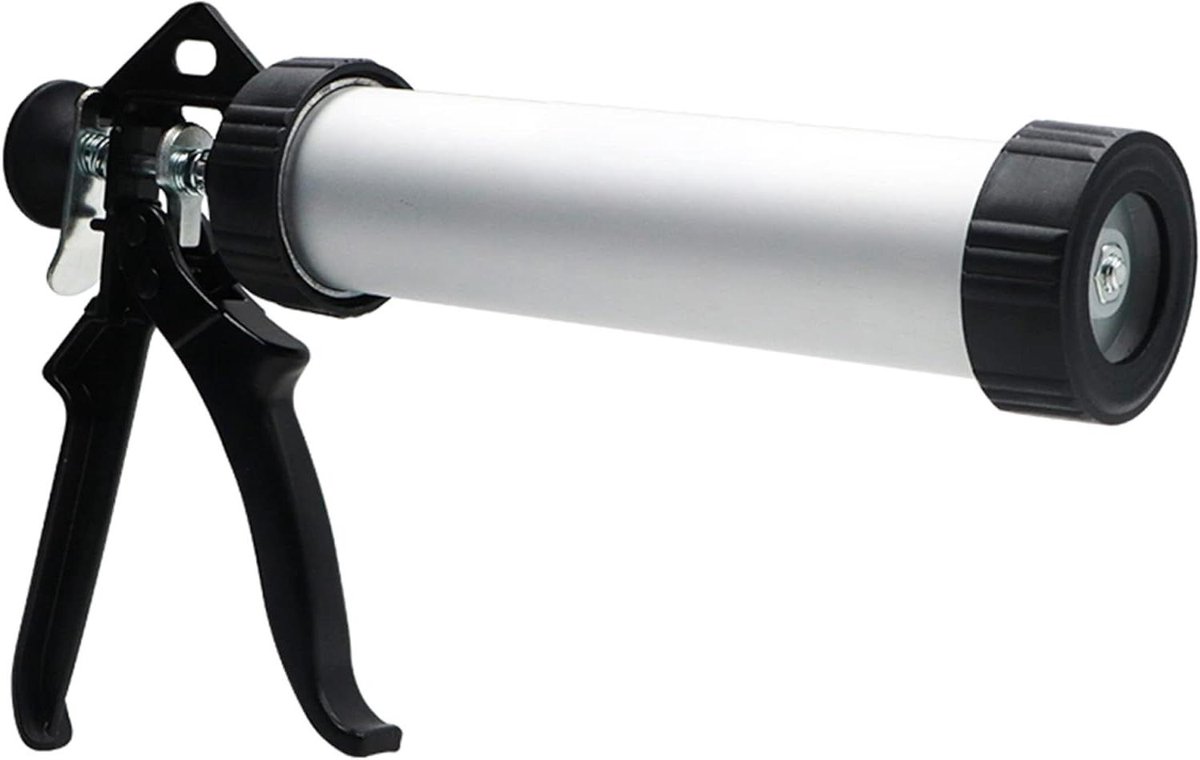 Kitpistool - Kitspuit Aluminium - Afwerking Aanbrengen - 360 Graden Roterend - 230 mm - Zilver