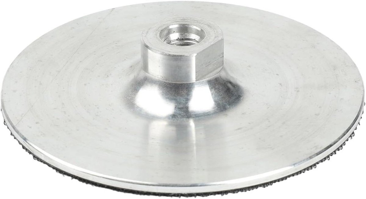 Aluminium polijstpad - Backer plaat - Oppervlakken polijsten - Snelle pad wisseling - 125 mm - Zilver