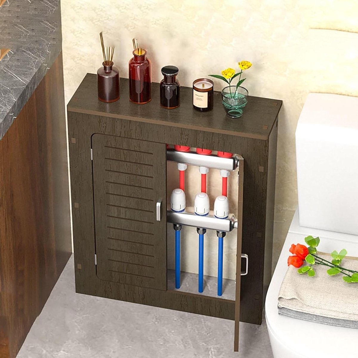 Radiator CoverModern Hout Radiator Cover Plank Kast Opslag Organizer voor Woonkamer en Sla