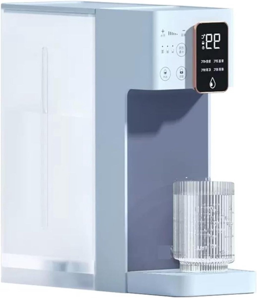 Heetwaterdispenser - Waterdispenser Pomp - Snel Water Verwarmen - Instelbare Temperatuur - 3L Tank - Blauw