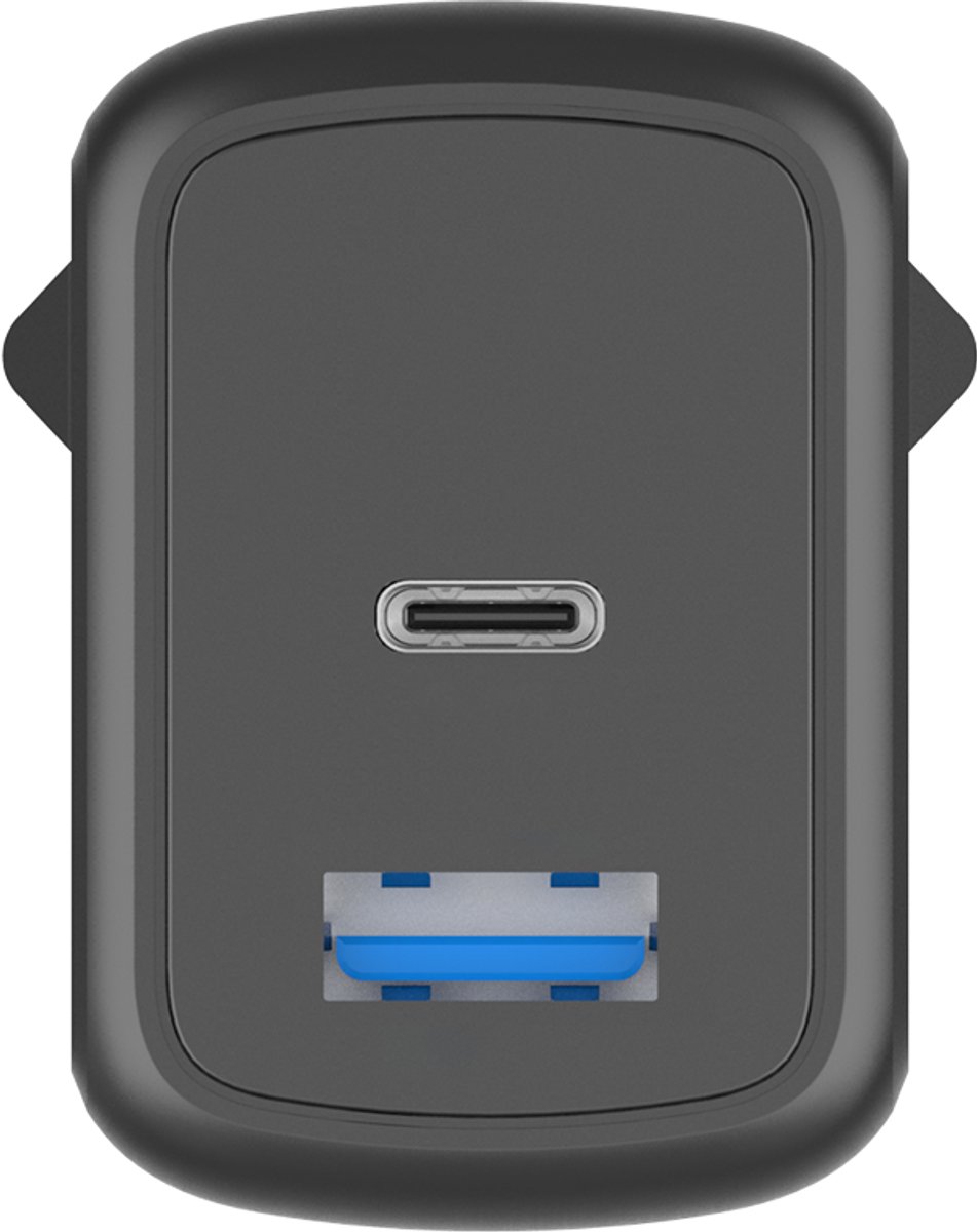 BeHello Oplader 25W GaN met 2 poorten (USB-C en USB-A) zwart