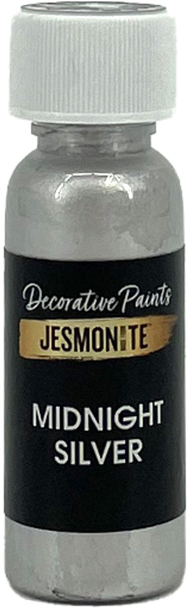 Jesmonite decoratieve verf midnight silver 30 ml