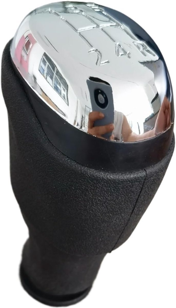 Schakelpookknop - Pookhoes Upgrade - Auto Interieur - Ergonomisch R-ontwerp - 5/6 Versnellingen - Chroom — afbeelding 3
