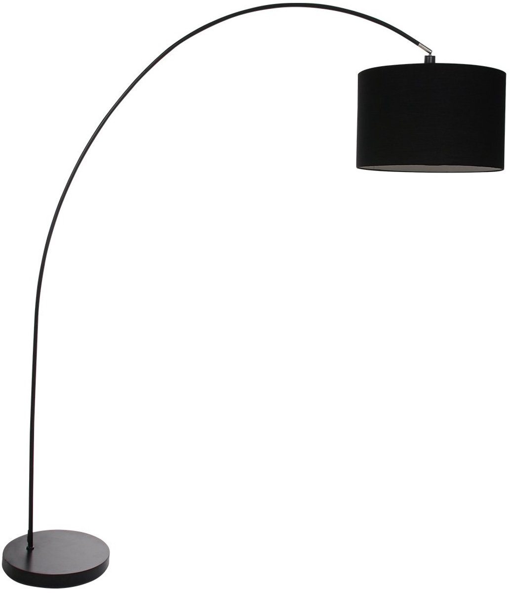 Mexlite Vloerlamp Mexlite Solva 7976zw Zwart Kap