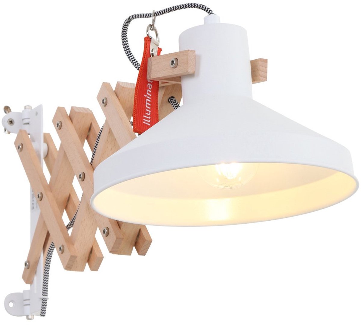 Wandlamp Anne Lighting Woody - Wit